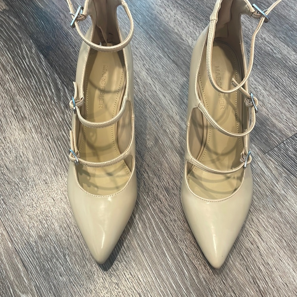 Marc Fisher Nude Heels - Patent Leather